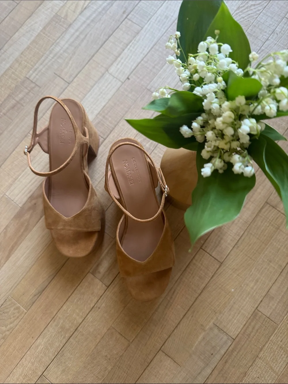 Suede Platform Sandals 🌱🍃Paris